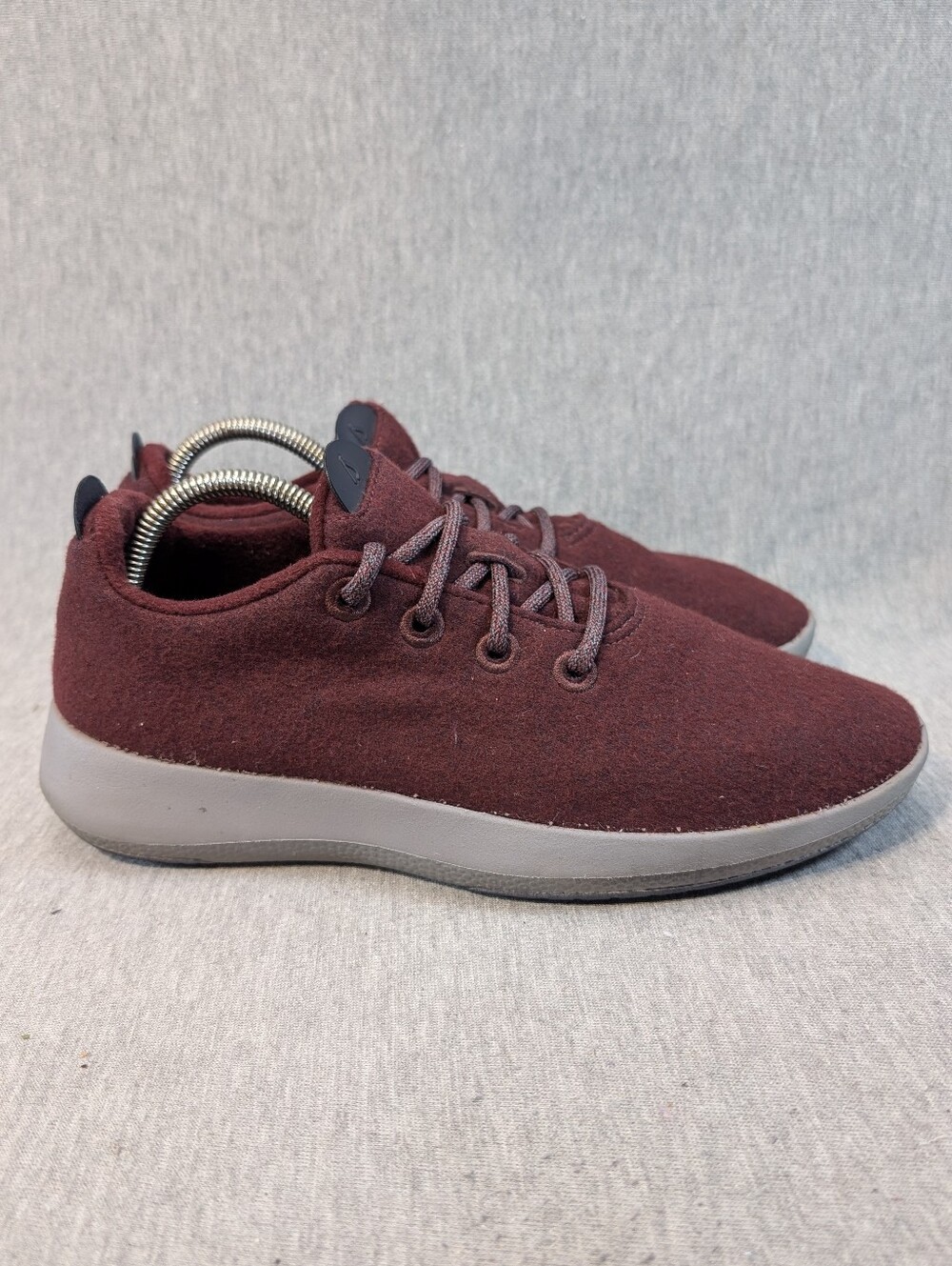 Allbirds Wool Runners Men's 9 Maroon Comfort Sneaker WRM M9 - Picture 5 of 10
